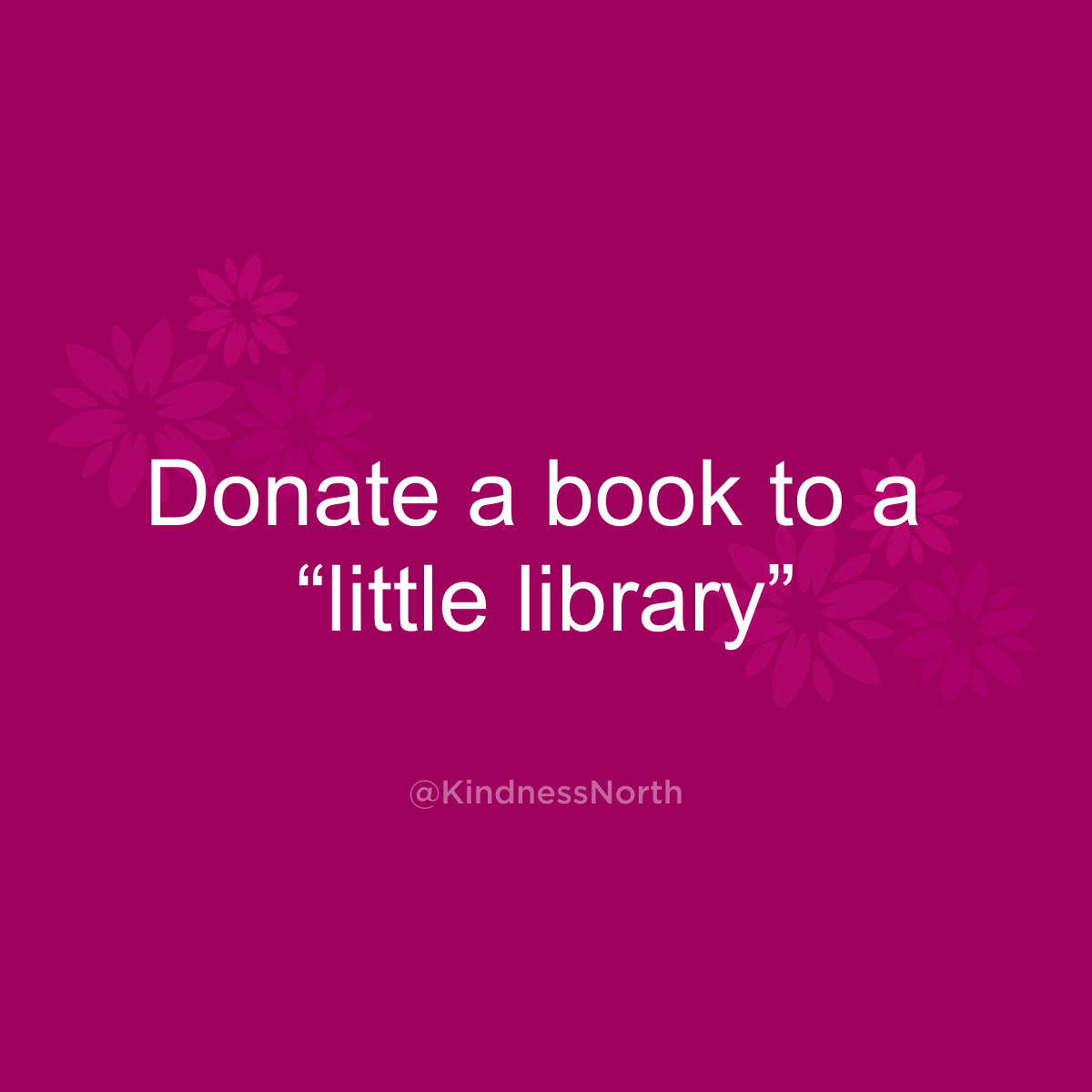 Donate a book to a little library